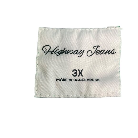 Highway Jeans Green Vest 3XL Distressed Denim Sleeveless Button Front Raw Hem - Picture 13 of 13